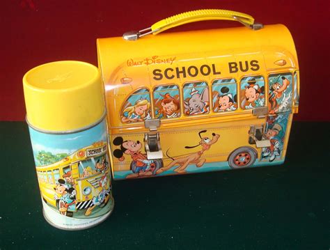 old school metal lunch box with thermos|1960s lunch boxes with thermos.